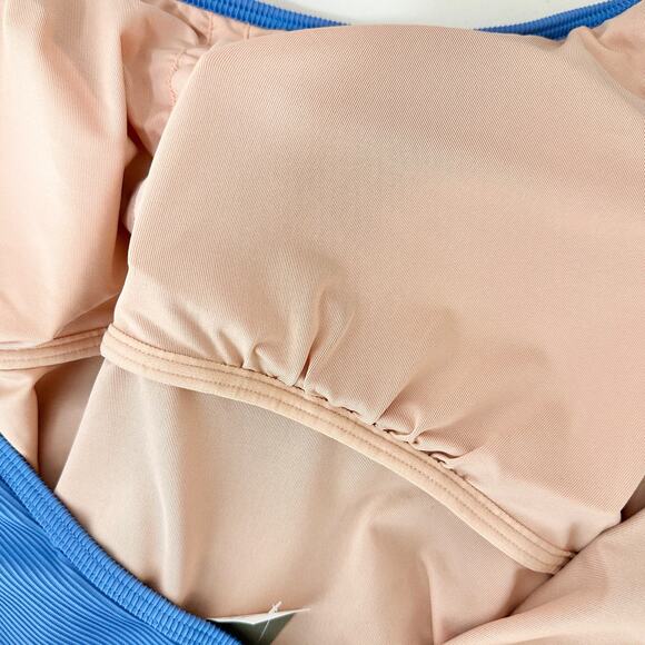 J.Crew Ribbed One Strap One Piece Swimsuit Stretch Padded Plus Size US 20 NWT - Picture 10 of 13